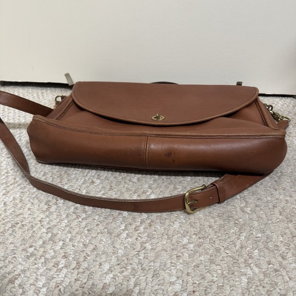 Vintage Coach Lexington Briefcase British Tan Brown Leather Made in USA - Picture 7 of 8
